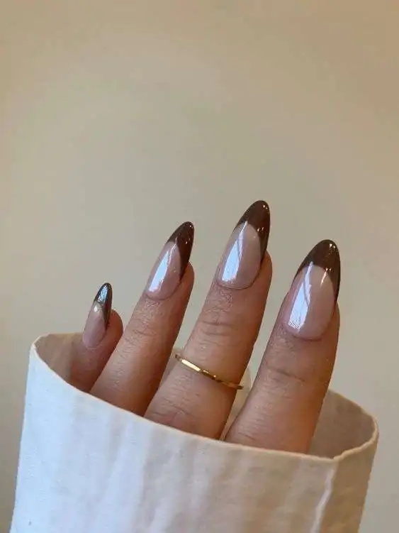 Chrome French Kiss Nails