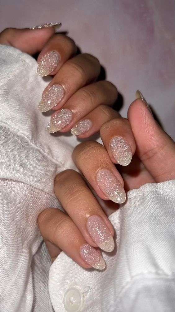 Glitter Tip Glow Up Nails