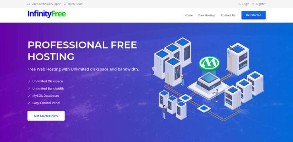 InfinityFree a free hosting platform for bloggers