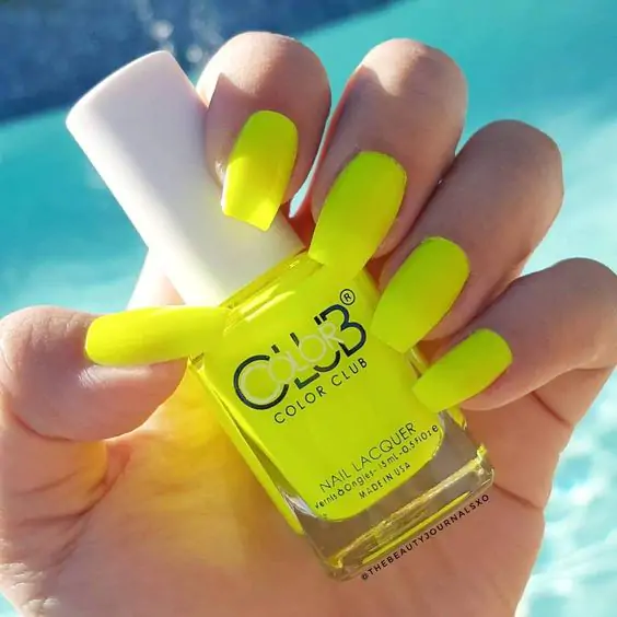 Sunny Yellow Bliss summer nails