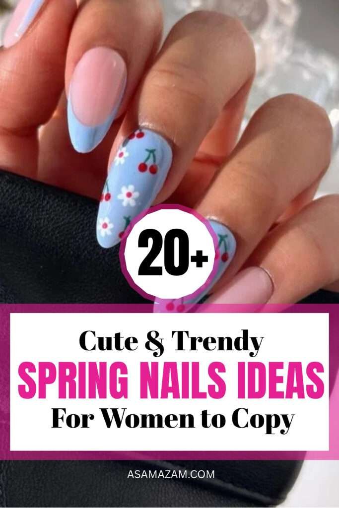 Spring season is here, so unlock your style with these spring nail ideas that you can't miss in 2026! These nail ideas gave your fingertips a floral look. Including blooming blush, baby bliss, butterfly kisses and wishes, nails, and many more.