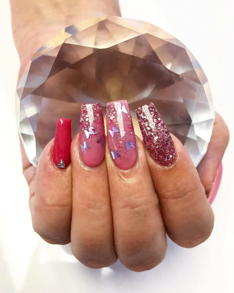 Butterfly Kisses nails