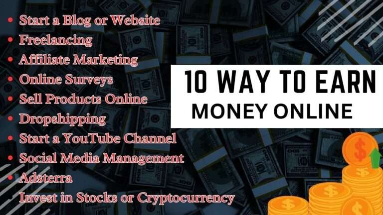 10 Easy Ways to Earn Money Online From Home In 2024