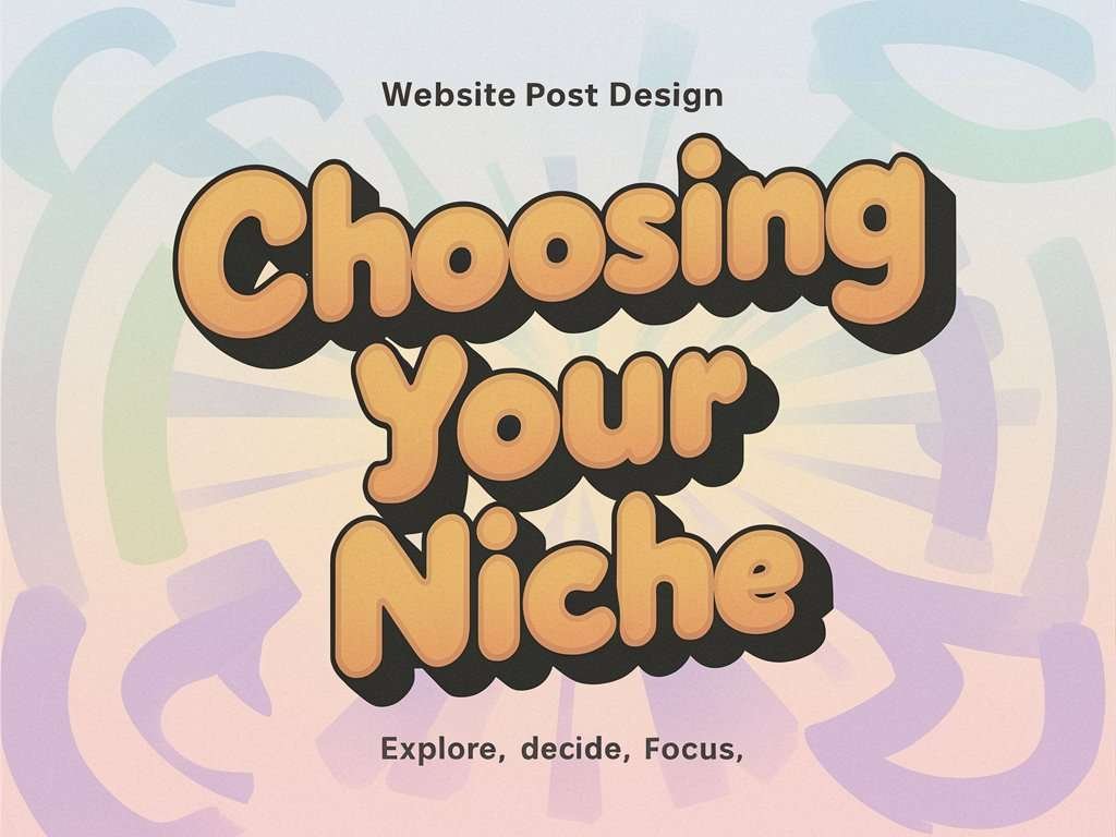 Choosing a niche for your website to Start a Blog for Free and Make Money