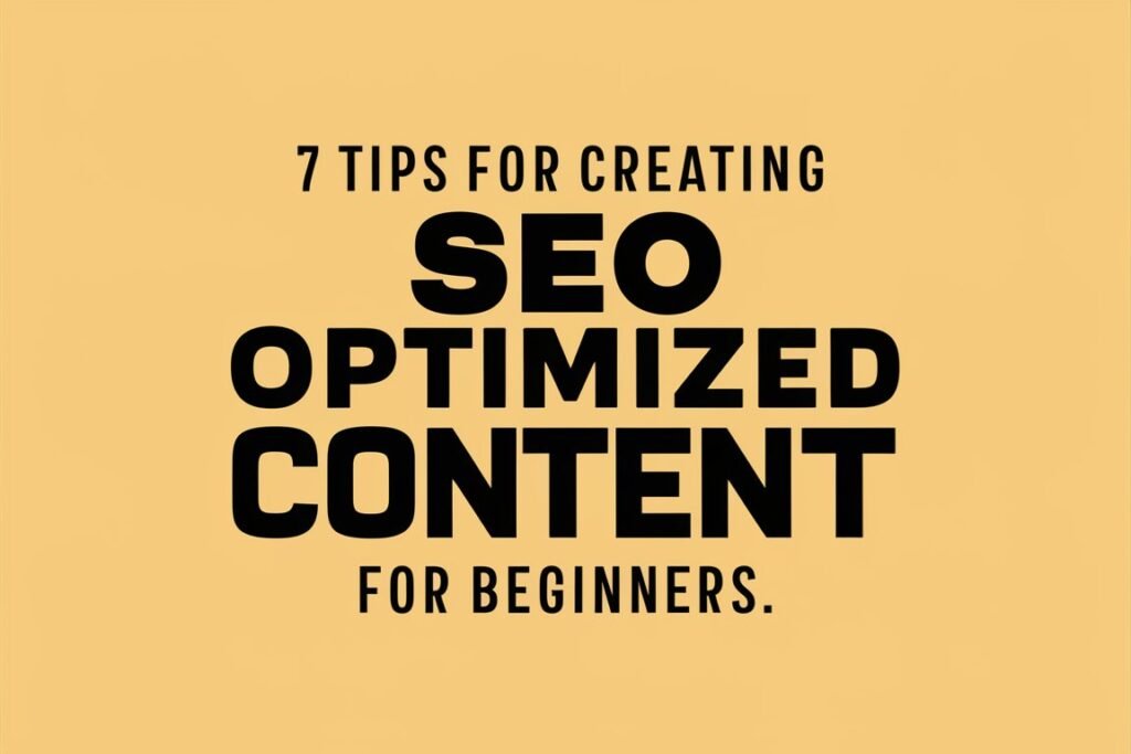 Top 7 Tips for Creating High-Quality and SEO-Optimized Content