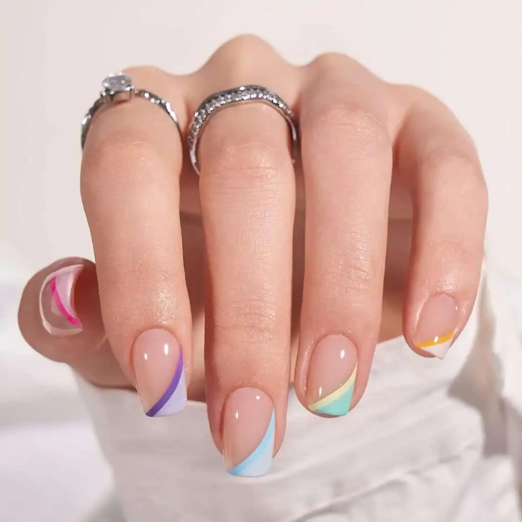 Soft Gel French Tip Press On Nails