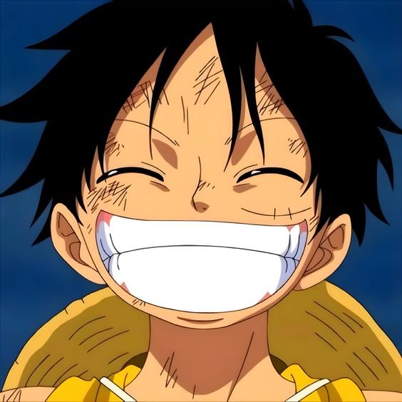 Luffy's energetic smile pfp