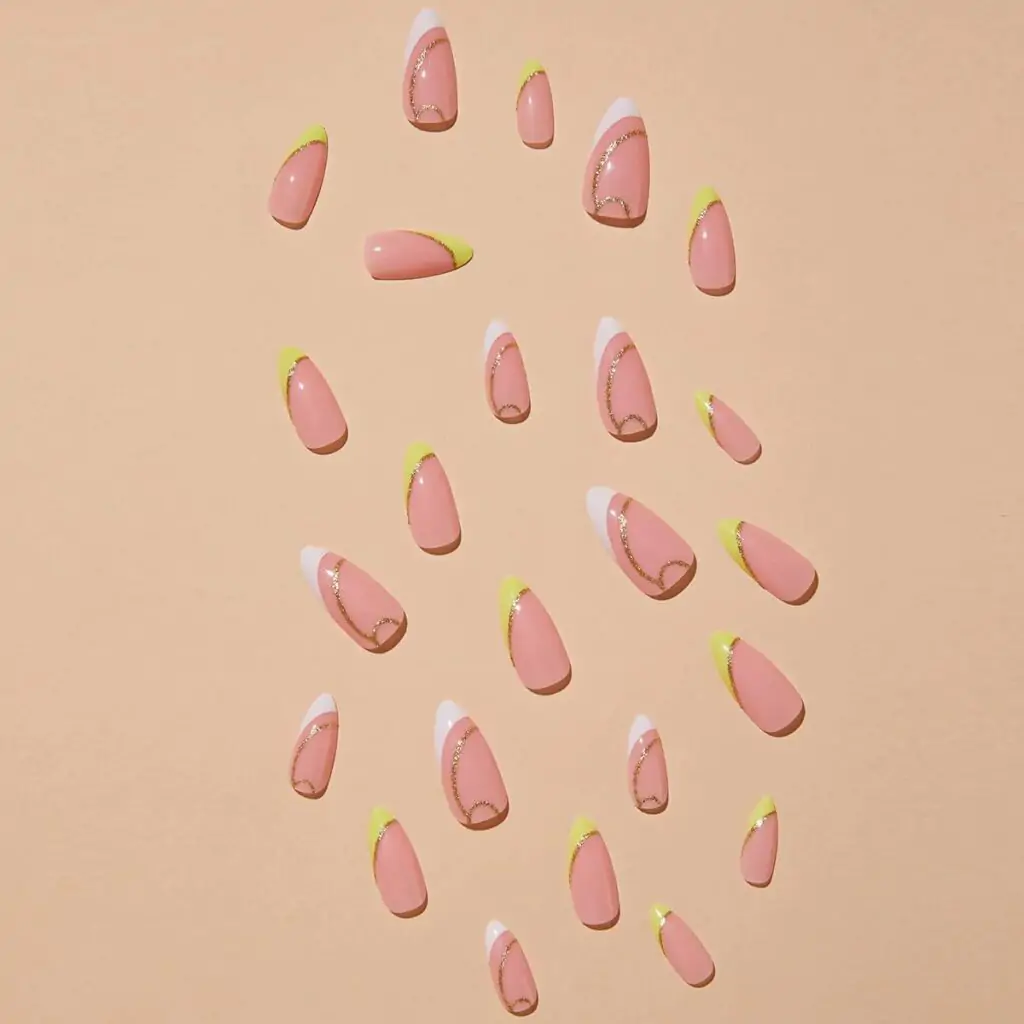 Colorful French Tips Summer nail