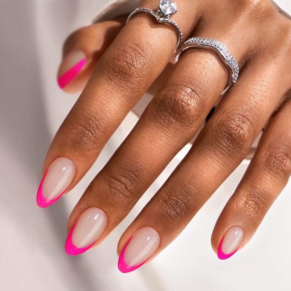 Hot Pink Short summer nail