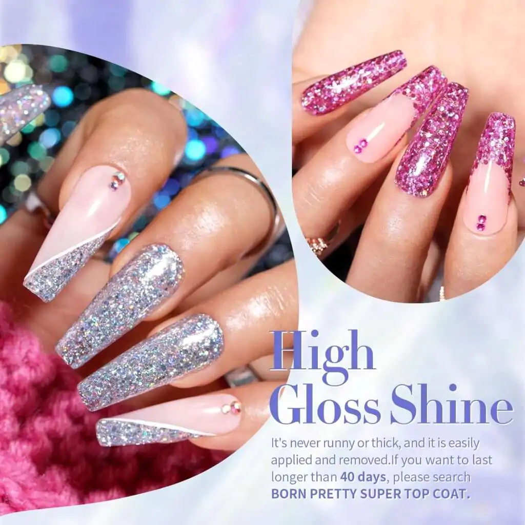 Glitter Glam nails
