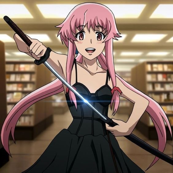 Anime pfp of Yuno Gasai from Future Diary