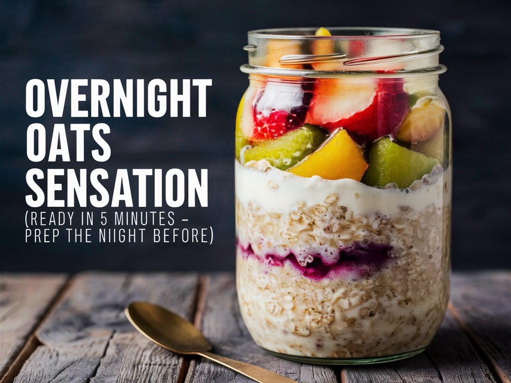 Overnight Oats Sensation a fast breakfast idea for your morning.