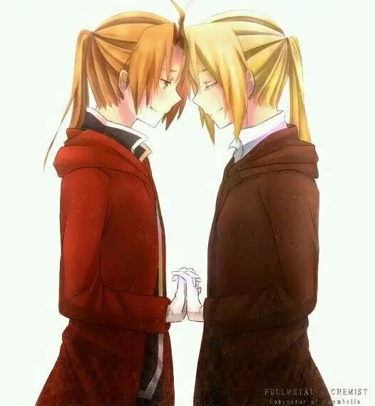 Anime pfp of Edward Elric's emotional reunion with Alphonse