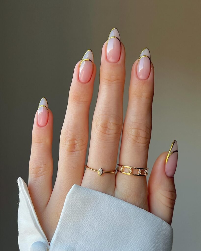 French manicure with a twist