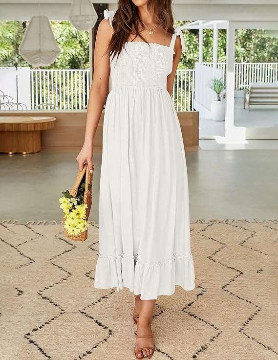 A line beach maxi dress