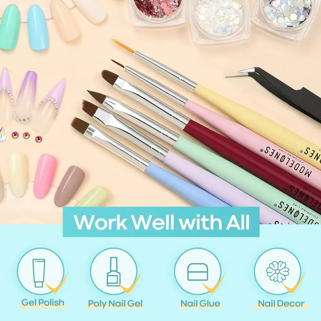 Modelones Nail Art Brush Set