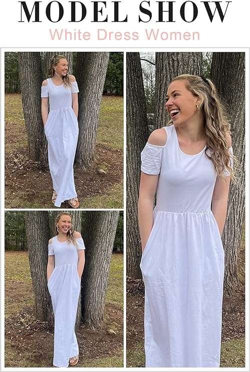 Summer Maxi Cold Shoulder Sundress