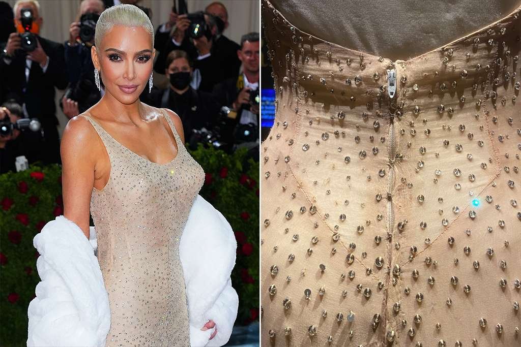 kim kardashian damaged marilyn monroe's dress