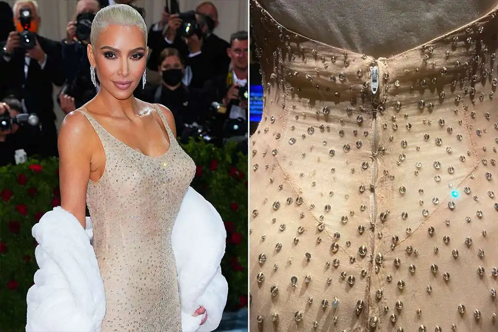 kim kardashian damaged marilyn monroe's dress