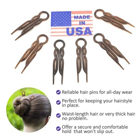 Good Hair Days Hair Pins - Plastic, U-shaped Magic Grip Hairpins, Strong Durable Pins For Fine, Thick & Long Hair, Hair Styling Accessories