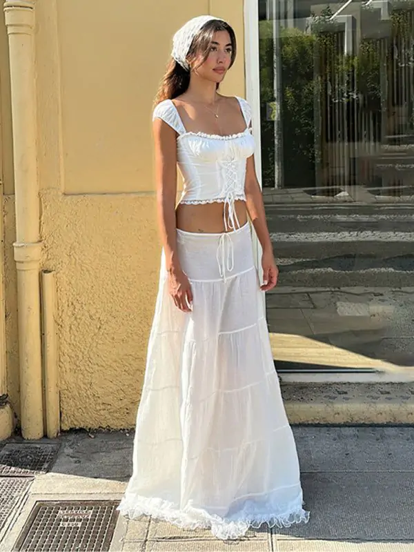 bohemian-inspired two-piece set