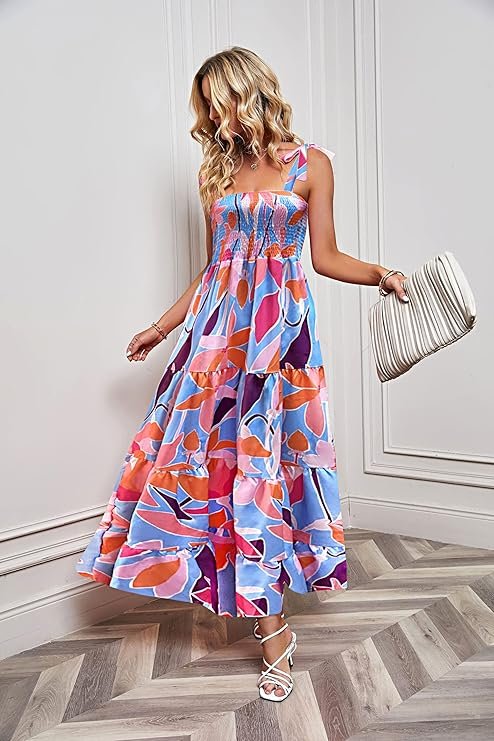 Flowy Long Party Maxi Dress