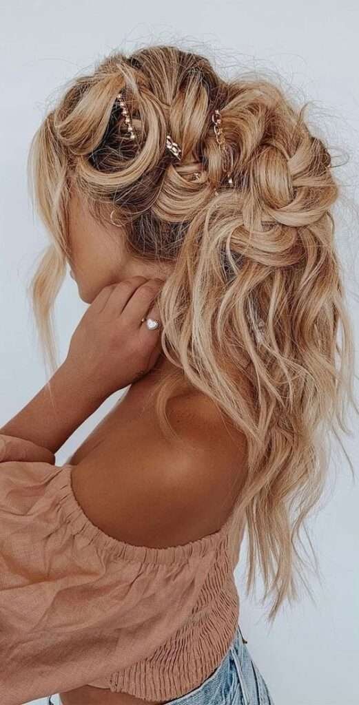 Beachy Waves with Braids