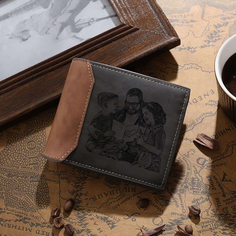 Custom Photo Wallets Gift for Father's Day