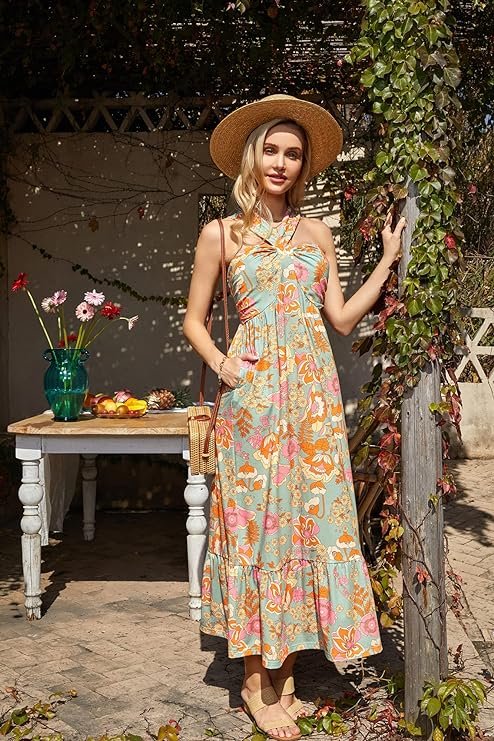 Flowy A Line Maxi Dress