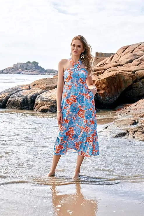 Flowy A Line Maxi Dress