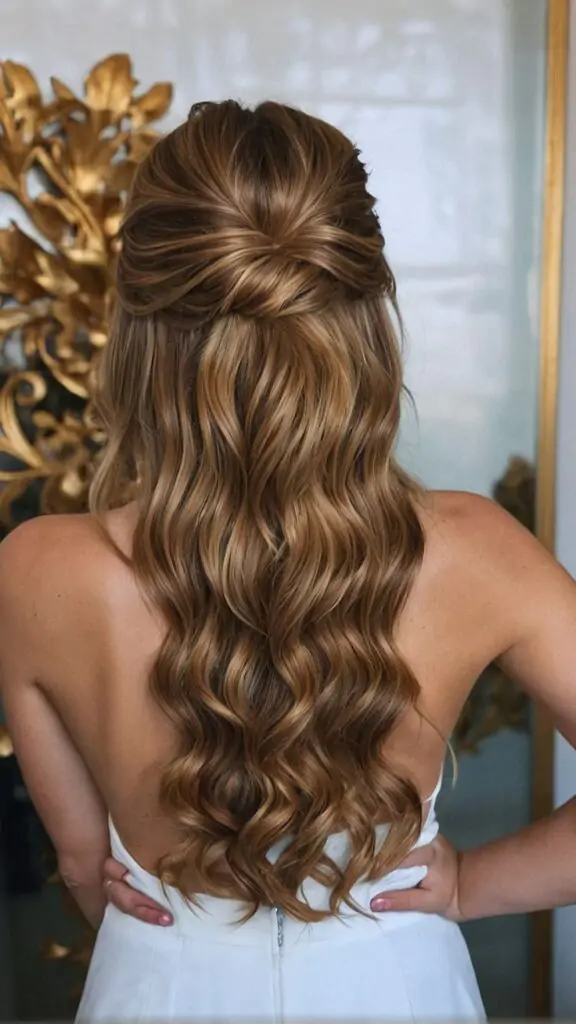 Half-Up, Half-Down Hairstyle