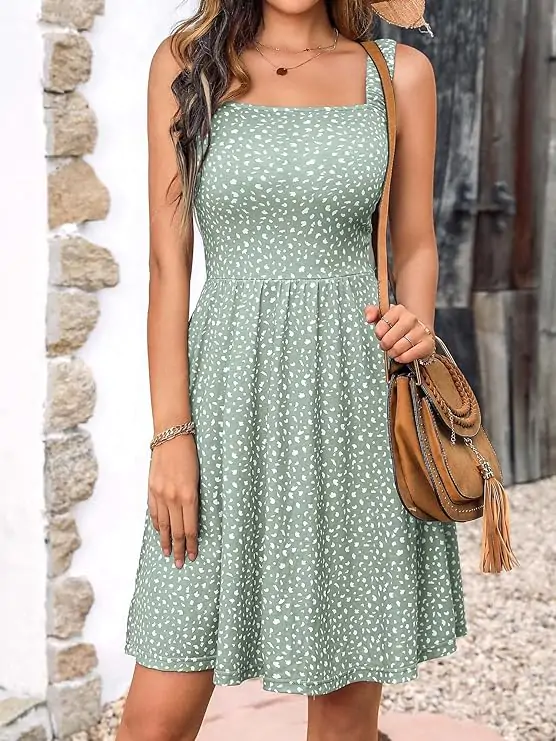 High Waist A-line Sundress Dresses 2024