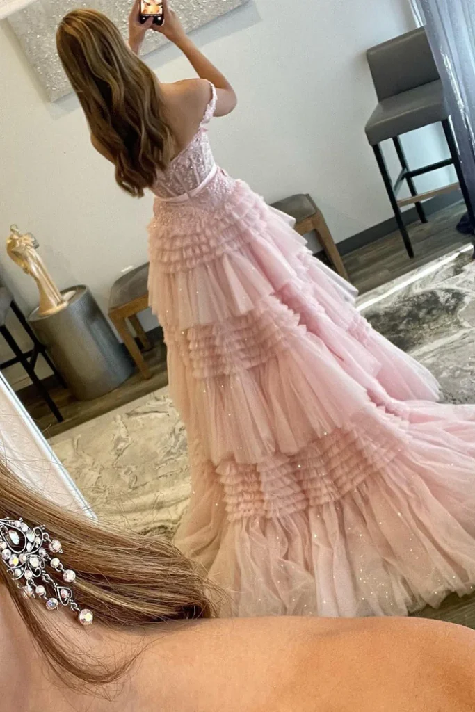 Pink Long Prom Dress