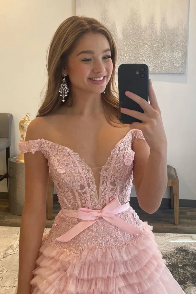 Pink Long Prom Dress