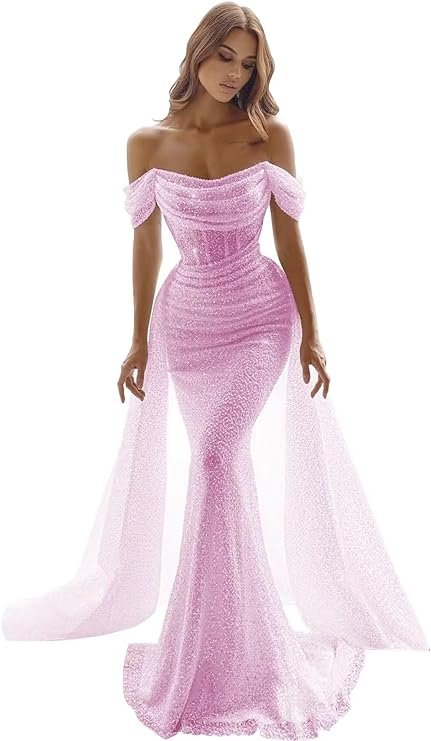 Sequins Mermaid Prom Dresses 