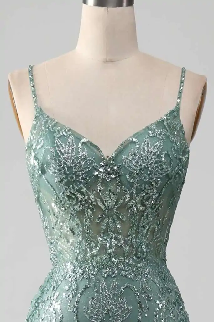 Spaghetti Straps Prom Dress
