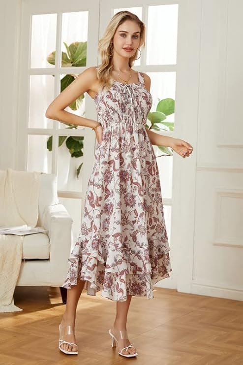 Summer Floral Boho Dress