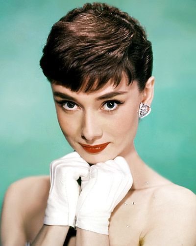 Audrey Hepburn with a pixie haircut