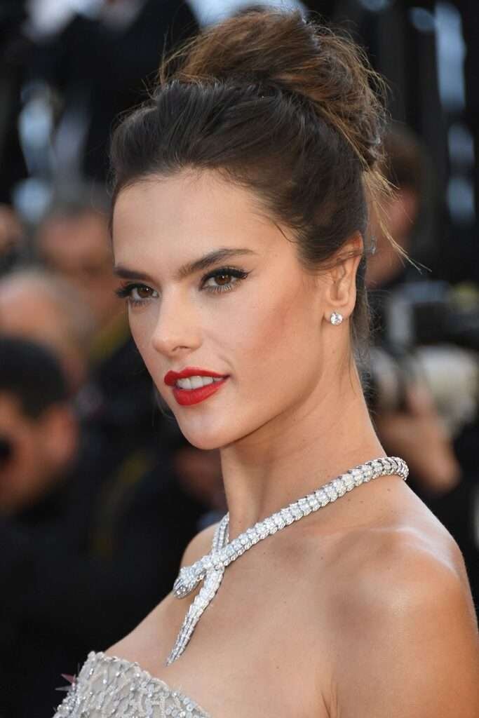 Alessandra Ambrosio's Voluminous Messy Bun