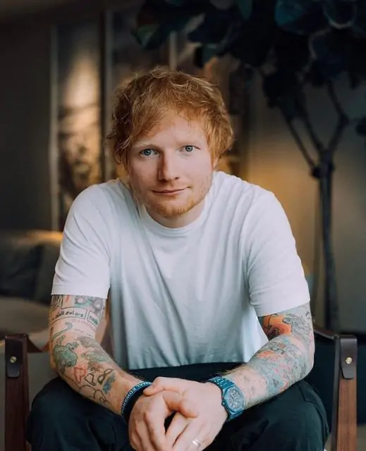 Ed Sheeran is a British singer-songwriter known for his heartfelt lyrics and catchy melodies. His blend of pop, folk, and R&B has earned him a massive global fanbase. Born in Halifax and raised in Framlingham, he began writing songs at age eleven and gained fame with his 2011 EP "No. 5 Collaborations Project".