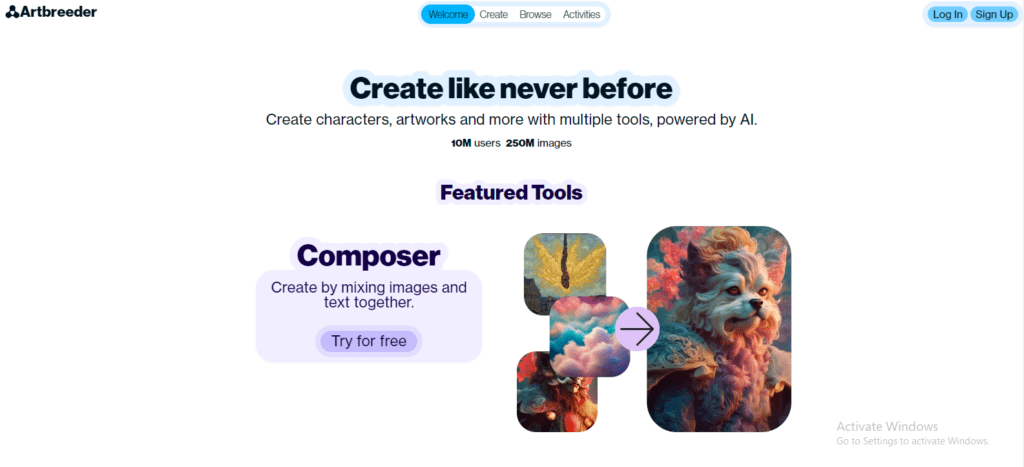 Artbreeder, formerly known as Ganbreeder, is a collaborative, machine learning-based art website. It uses models like StyleGAN and BigGAN to let users generate and modify images of faces, landscapes, paintings, and more. On Artbreeder, users primarily engage by remixing—referred to as "breeding"—images from a publicly accessible database.