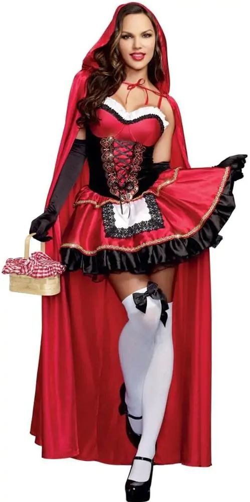 Women's Red Riding Hood Costume, Adult Halloween Fashion. 