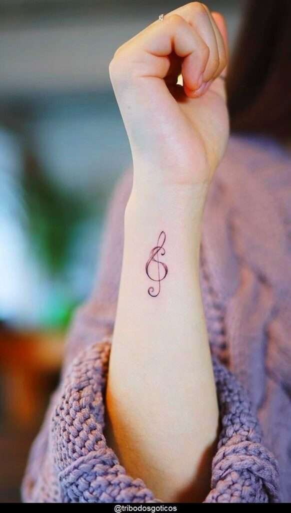 For music lovers, a tiny music note tattoo is a sweet way to express your passion. It’s a simple design that carries a lot of meaning. minimalist music tattoo, small note tattoo designs, simple music tattoos