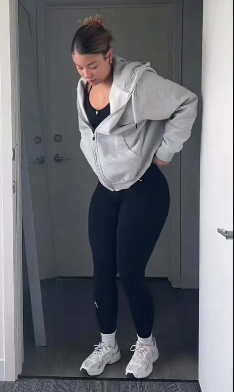 A pair of high-waisted leggings with a cropped hoodie and stylish sneakers. Add a cap or crossbody bag to complete the sporty chic vibe. Why It Works: Athleisure is still going strong, and it’s perfect for relaxed spring days. Whether you're heading to the gym or running errands, this look offers both comfort and style.