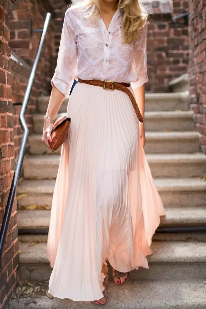 chiffon skirts.
