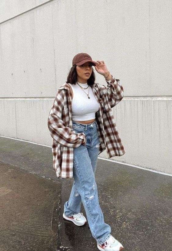 The ultimate casual layering combo. Wear the flannel open for a relaxed vibe or buttoned for a classic look. Pair with canvas sneakers for all-day comfort.