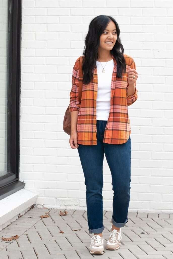 The ultimate casual layering combo. Wear the flannel open for a relaxed vibe or buttoned for a classic look. Pair with canvas sneakers for all-day comfort.The ultimate casual layering combo. Wear the flannel open for a relaxed vibe or buttoned for a classic look. Pair with canvas sneakers for all-day comfort.