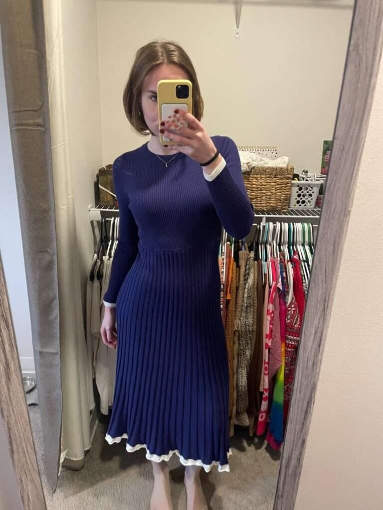 ZESICA Maxi Sweater Dress