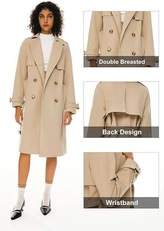 Orolay Trench Coat Lapel Jacket