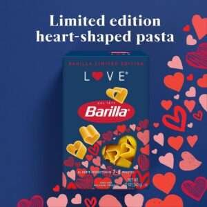 Barilla Limited Edition Love Pasta, Non-GMO Heart Shaped Pasta Made with Durum Wheat Semolina - Kosher Certified, 12 oz. Box